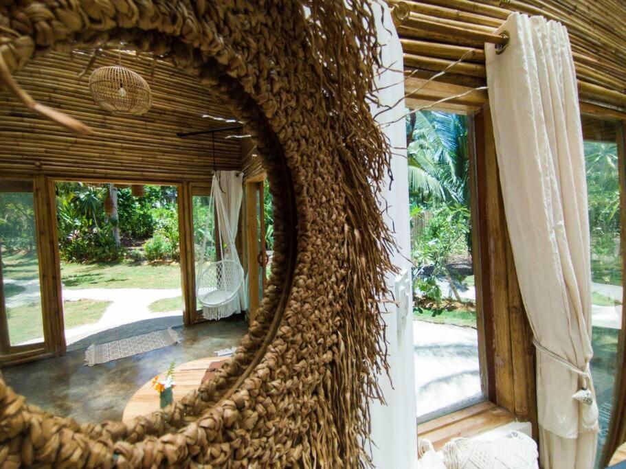 The Bamboo Houses - Tropical Garden & Empty Beach General Luna  Luaran gambar