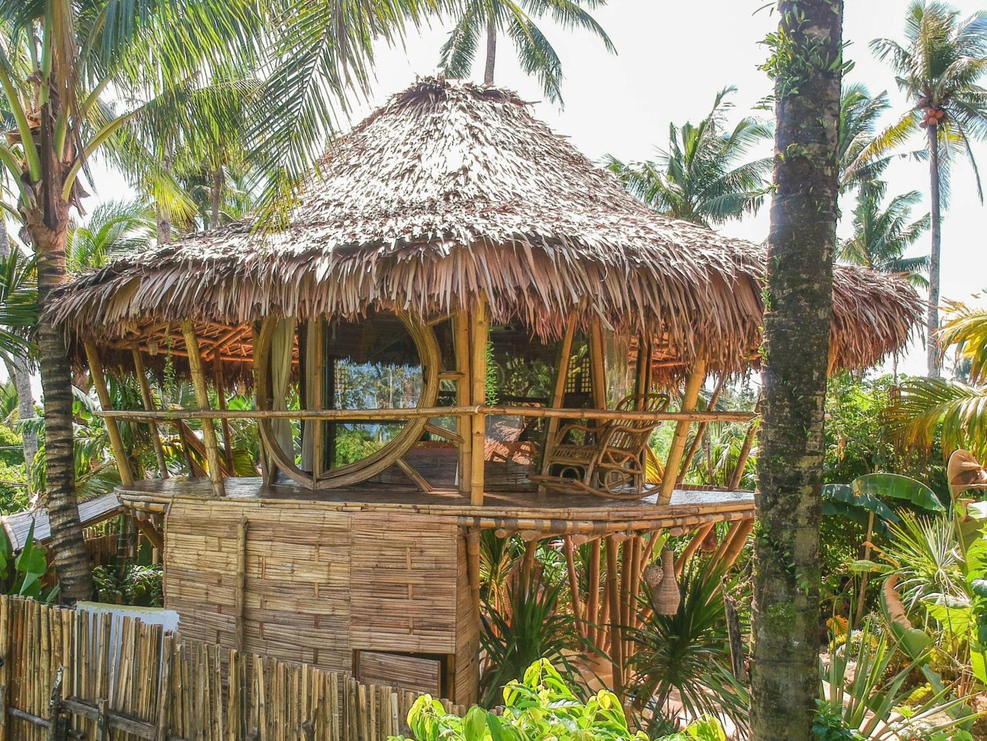 The Bamboo Houses - Tropical Garden & Empty Beach General Luna  Luaran gambar