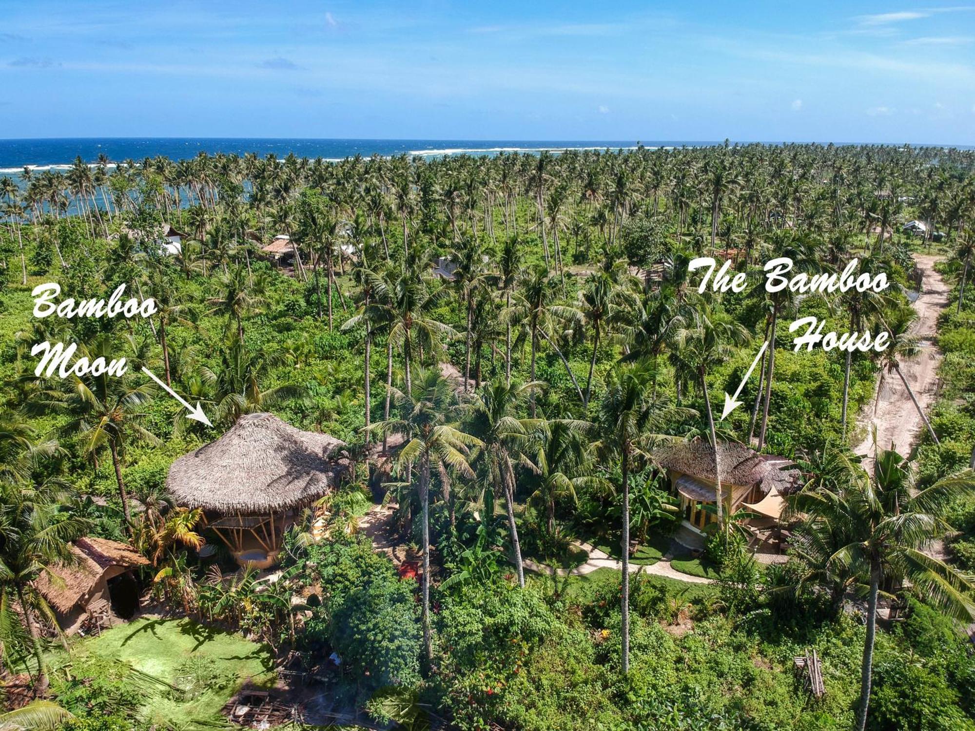 The Bamboo Houses - Tropical Garden & Empty Beach General Luna  Luaran gambar