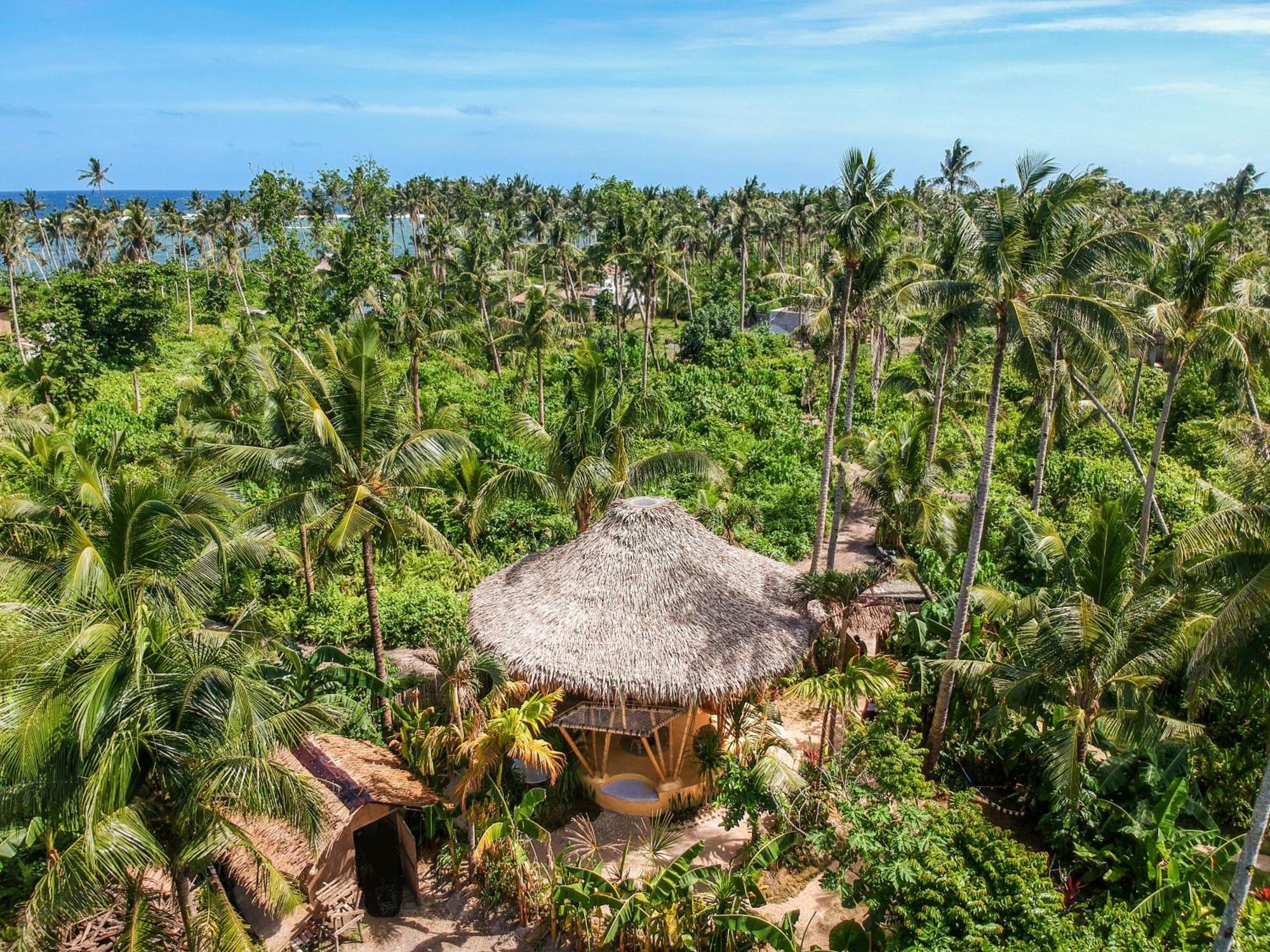 The Bamboo Houses - Tropical Garden & Empty Beach General Luna  Luaran gambar